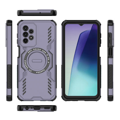 Samsung Galaxy A23 Butterfly Armor MagSafe Magnetic Ring Shockproof Protective Phone Case with Stand