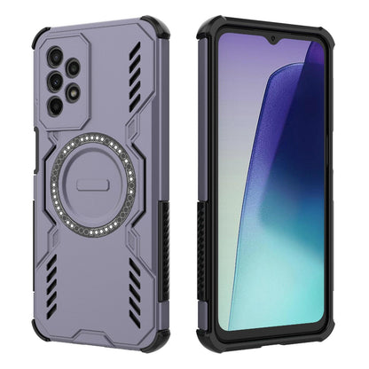 Samsung Galaxy A23 Butterfly Armor MagSafe Magnetic Ring Shockproof Protective Phone Case with Stand