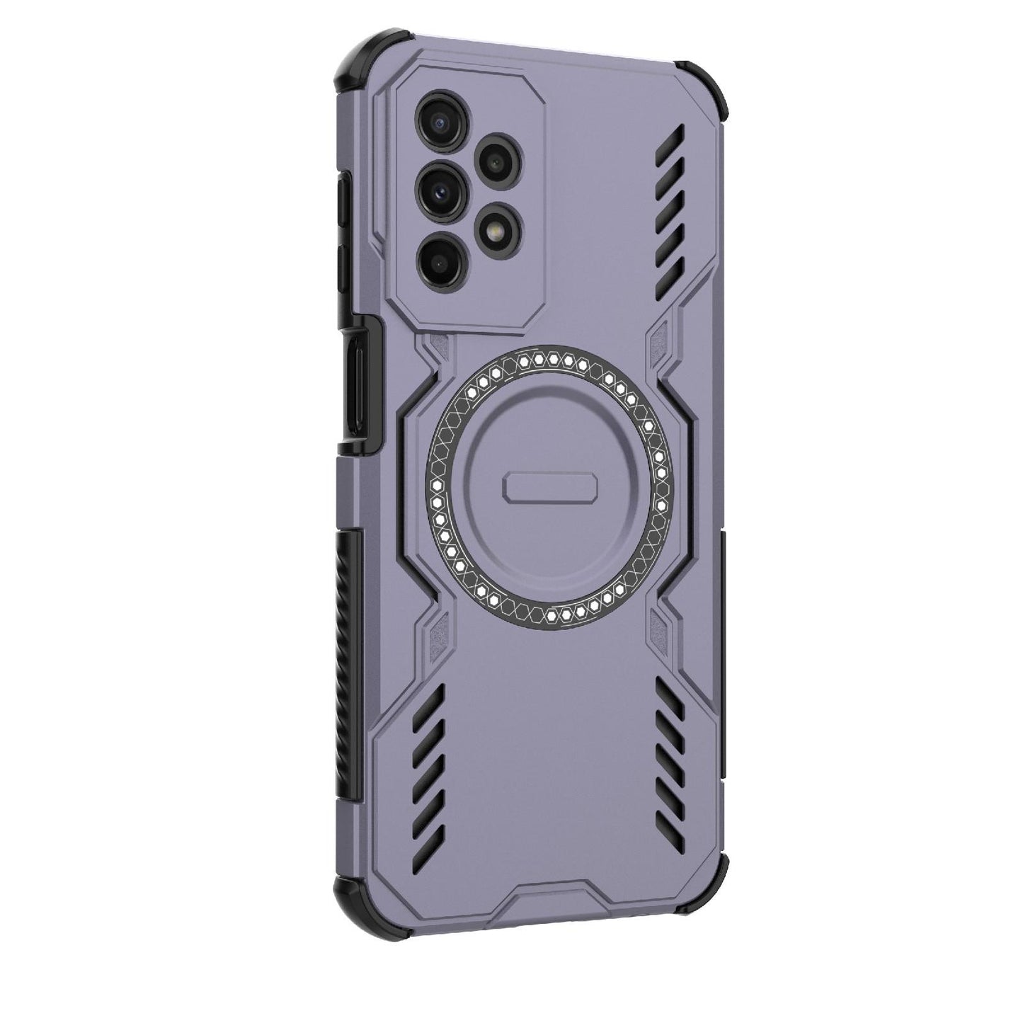 Samsung Galaxy A23 Butterfly Armor MagSafe Magnetic Ring Shockproof Protective Phone Case with Stand