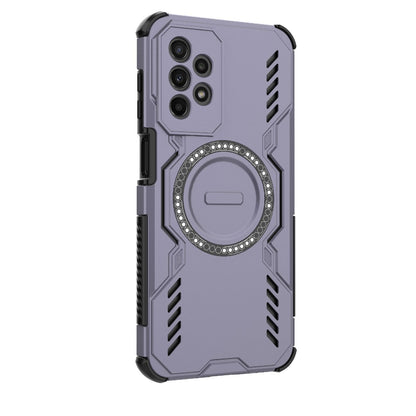 Samsung Galaxy A23 Butterfly Armor MagSafe Magnetic Ring Shockproof Protective Phone Case with Stand