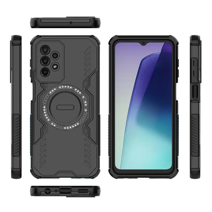 Samsung Galaxy A23 Butterfly Armor MagSafe Magnetic Ring Shockproof Protective Phone Case with Stand