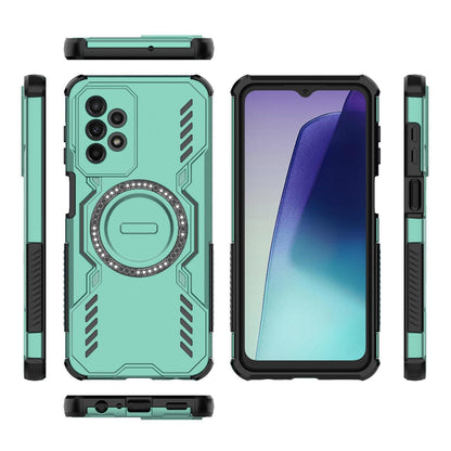 Samsung Galaxy A23 Butterfly Armor MagSafe Magnetic Ring Shockproof Protective Phone Case with Stand