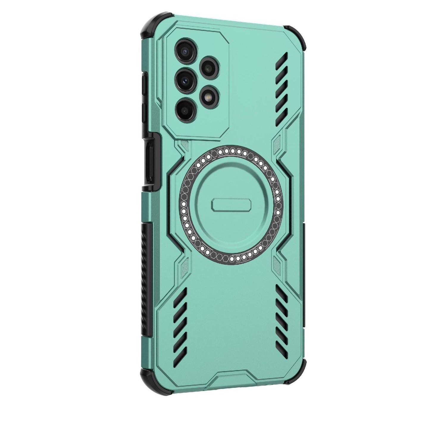 Samsung Galaxy A23 Butterfly Armor MagSafe Magnetic Ring Shockproof Protective Phone Case with Stand