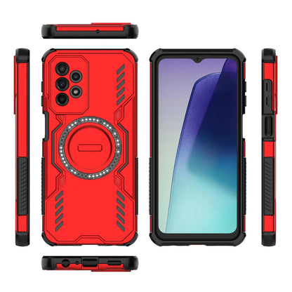 Samsung Galaxy A23 Butterfly Armor MagSafe Magnetic Ring Shockproof Protective Phone Case with Stand