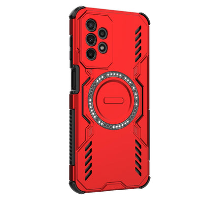 Samsung Galaxy A23 Butterfly Armor MagSafe Magnetic Ring Shockproof Protective Phone Case with Stand