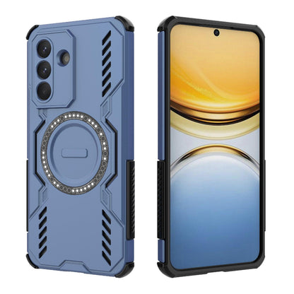 Samsung Galaxy A57 5G Butterfly Armor MagSafe Magnetic Ring Shockproof Protective Phone Case with Stand
