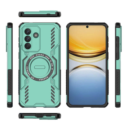 Samsung Galaxy A57 5G Butterfly Armor MagSafe Magnetic Ring Shockproof Protective Phone Case with Stand