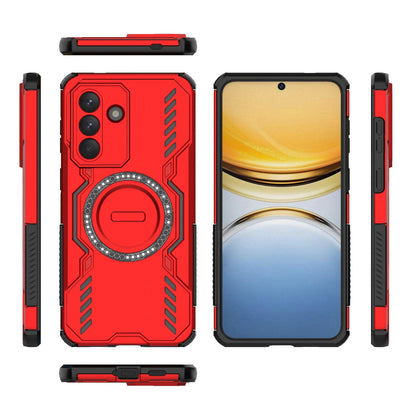 Samsung Galaxy A57 5G Butterfly Armor MagSafe Magnetic Ring Shockproof Protective Phone Case with Stand