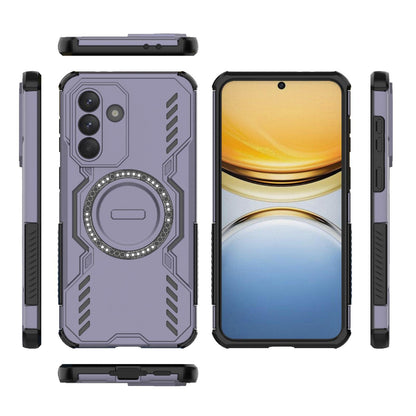Samsung Galaxy A37 5G Butterfly Armor MagSafe Magnetic Ring Shockproof Protective Phone Case with Stand