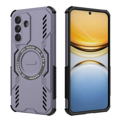Samsung Galaxy A37 5G Butterfly Armor MagSafe Magnetic Ring Shockproof Protective Phone Case with Stand
