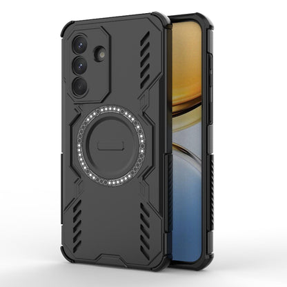 Samsung Galaxy A37 5G Butterfly Armor MagSafe Magnetic Ring Shockproof Protective Phone Case with Stand