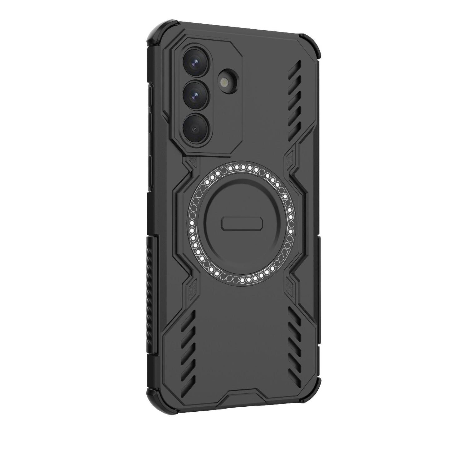 Samsung Galaxy A37 5G Butterfly Armor MagSafe Magnetic Ring Shockproof Protective Phone Case with Stand