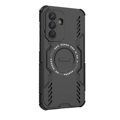 Samsung Galaxy A37 5G Butterfly Armor MagSafe Magnetic Ring Shockproof Protective Phone Case with Stand