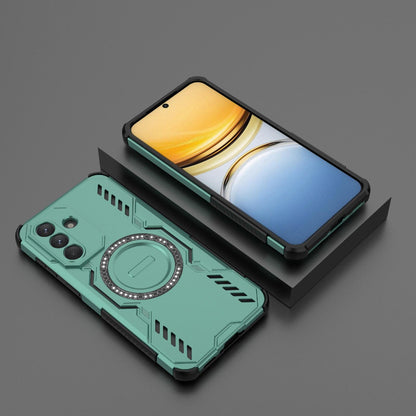 Samsung Galaxy A37 5G Butterfly Armor MagSafe Magnetic Ring Shockproof Protective Phone Case with Stand