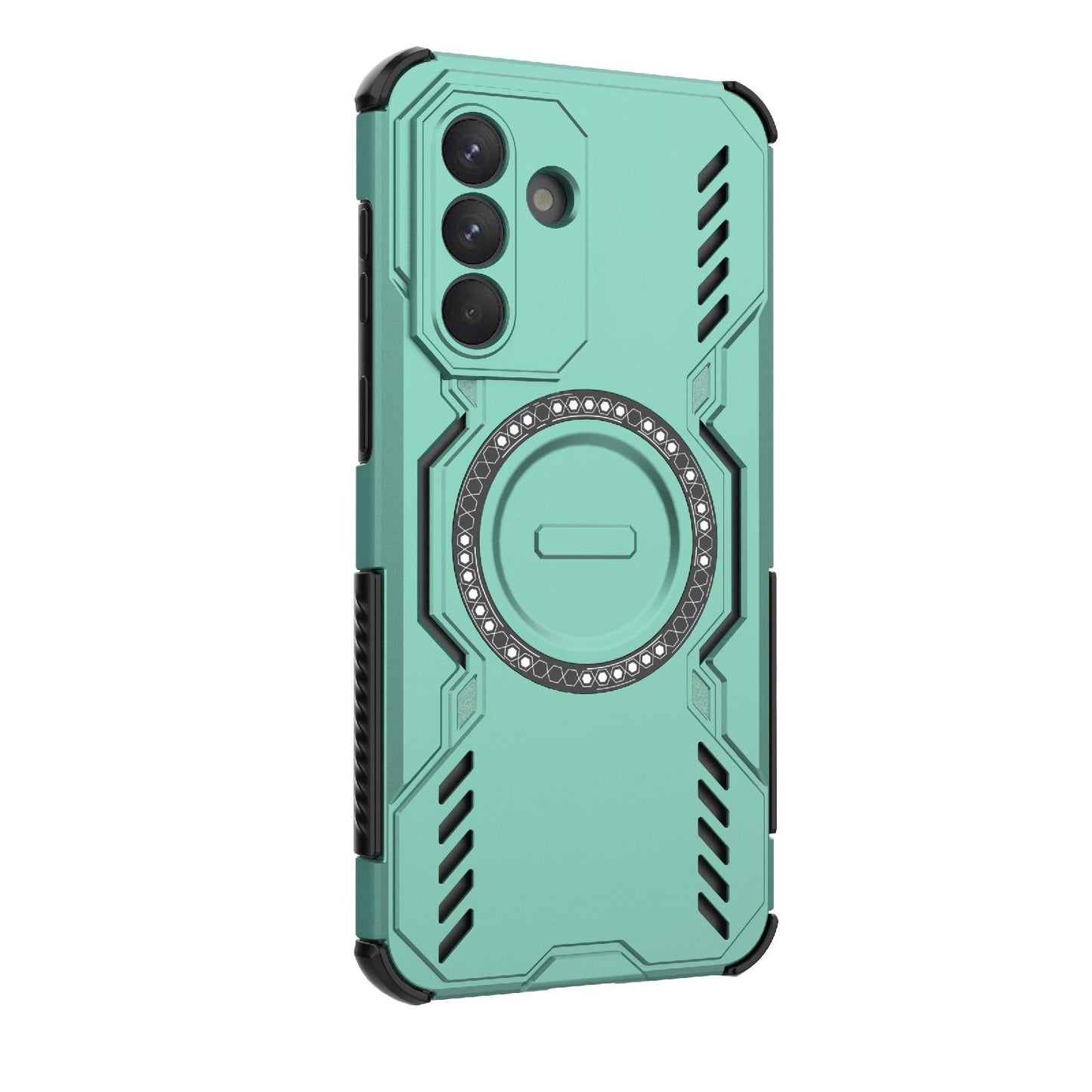 Samsung Galaxy A37 5G Butterfly Armor MagSafe Magnetic Ring Shockproof Protective Phone Case with Stand