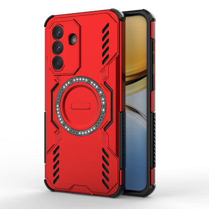 Samsung Galaxy A37 5G Butterfly Armor MagSafe Magnetic Ring Shockproof Protective Phone Case with Stand