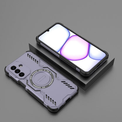 Samsung Galaxy A27 5G Butterfly Armor MagSafe Magnetic Ring Shockproof Protective Phone Case with Stand