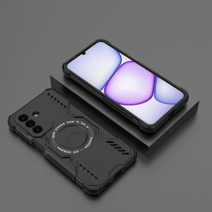 Samsung Galaxy A27 5G Butterfly Armor MagSafe Magnetic Ring Shockproof Protective Phone Case with Stand
