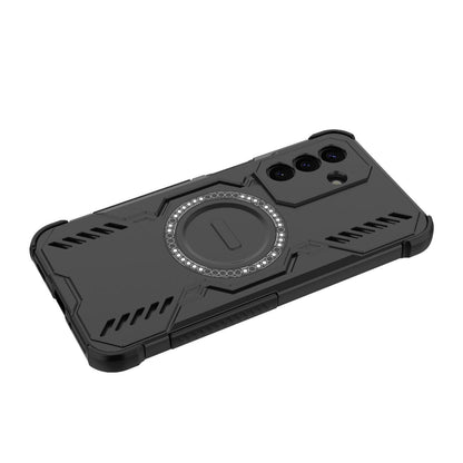 Samsung Galaxy A27 5G Butterfly Armor MagSafe Magnetic Ring Shockproof Protective Phone Case with Stand