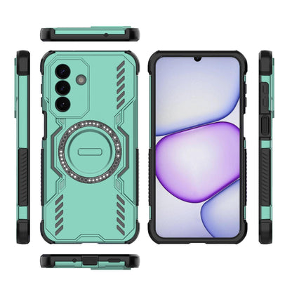 Samsung Galaxy A27 5G Butterfly Armor MagSafe Magnetic Ring Shockproof Protective Phone Case with Stand