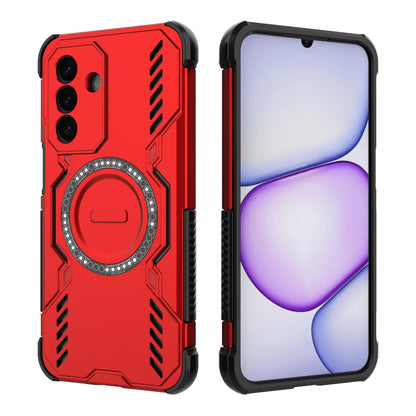 Samsung Galaxy A27 5G Butterfly Armor MagSafe Magnetic Ring Shockproof Protective Phone Case with Stand