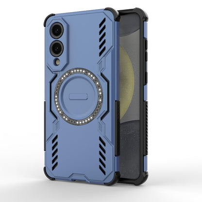 Samsung Galaxy S25 Edge 5G Butterfly Armor MagSafe Magnetic Ring Shockproof Protective Phone Case with Stand