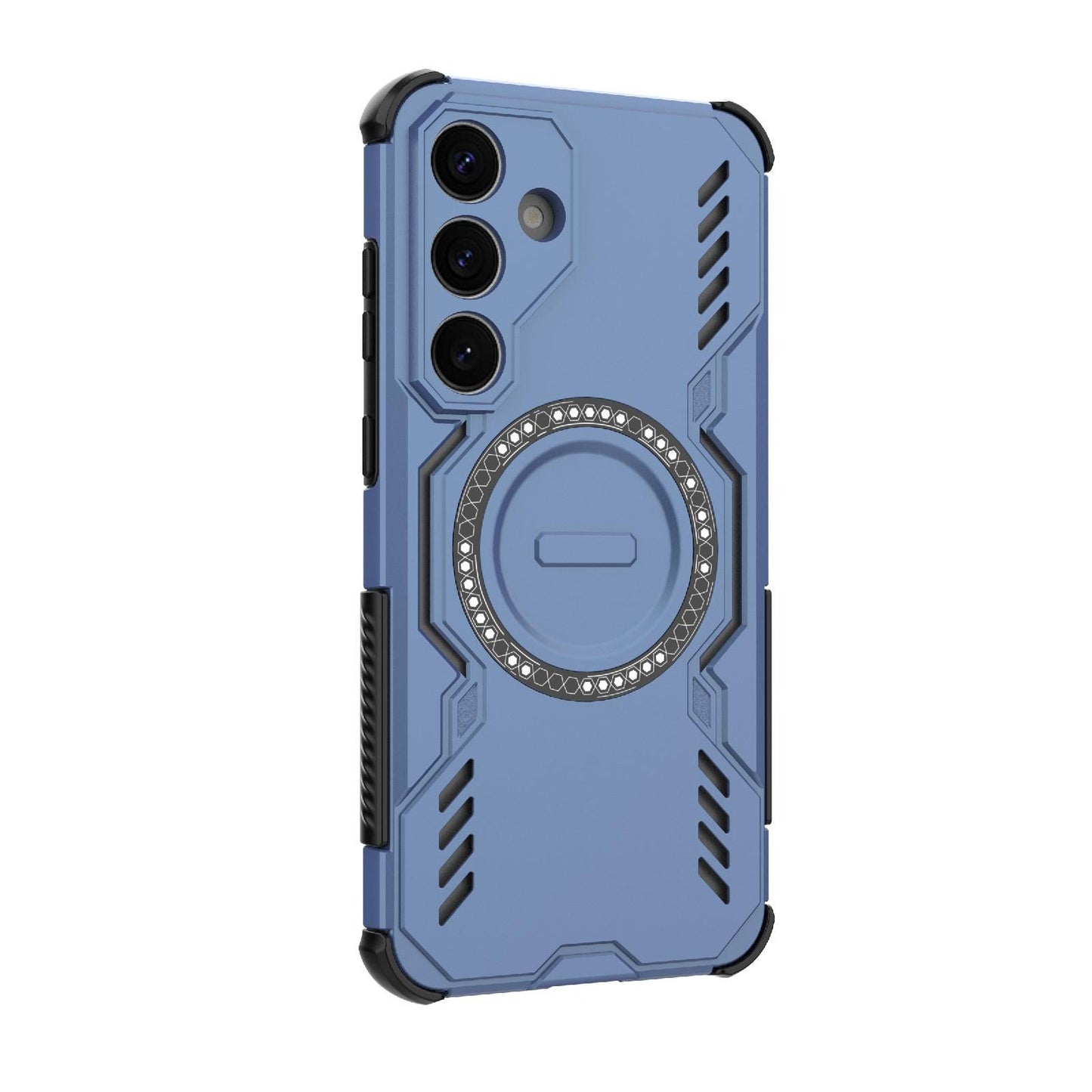 Samsung Galaxy S25 5G Butterfly Armor MagSafe Magnetic Ring Shockproof Protective Phone Case with Stand