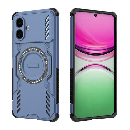 Samsung Galaxy S26 Edge 5G Butterfly Armor MagSafe Magnetic Ring Shockproof Protective Phone Case with Stand