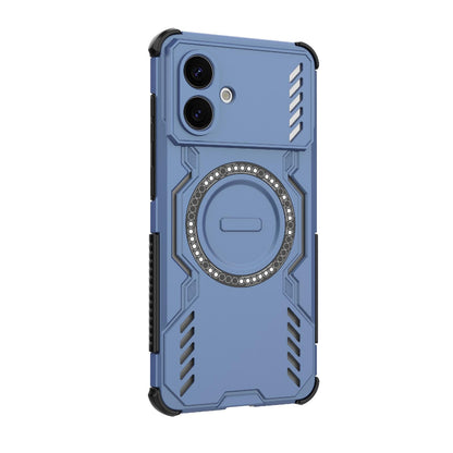Samsung Galaxy S26 Edge 5G Butterfly Armor MagSafe Magnetic Ring Shockproof Protective Phone Case with Stand