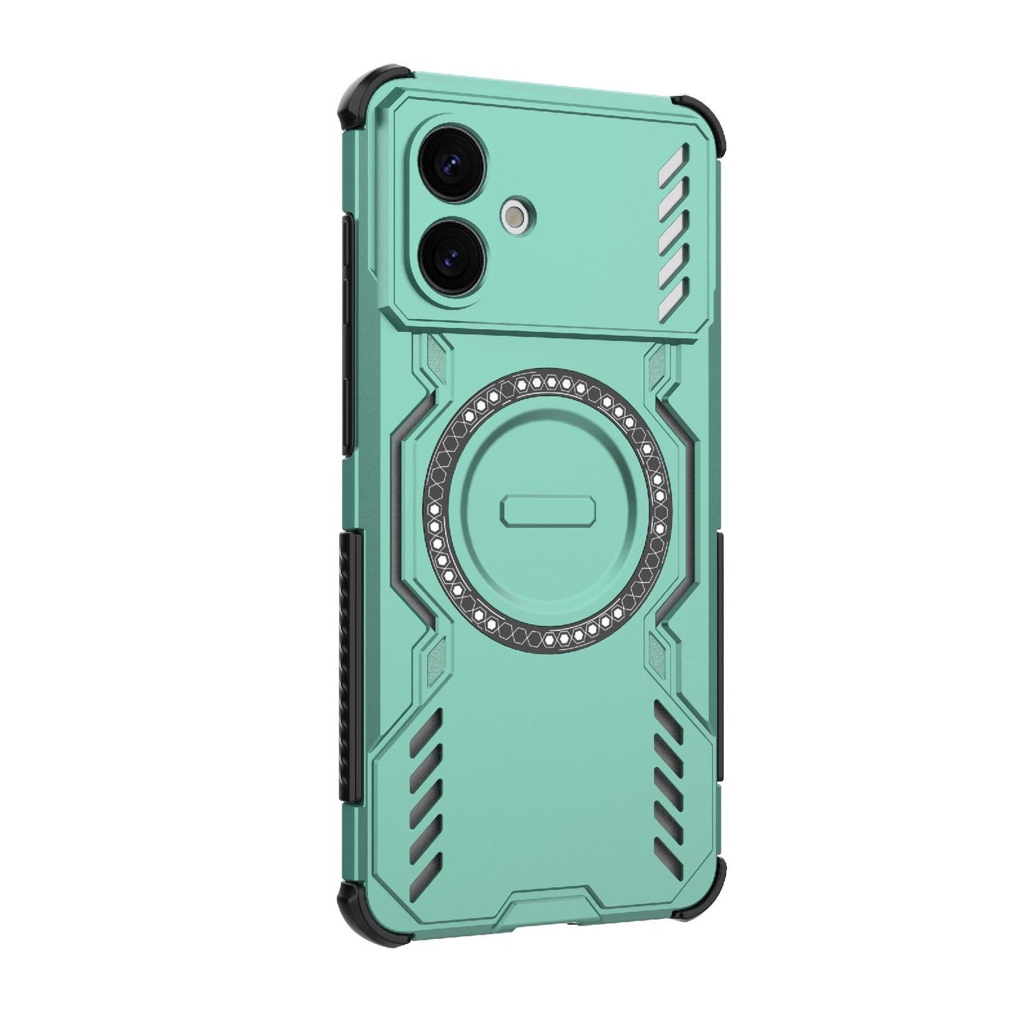 Samsung Galaxy S26 Edge 5G Butterfly Armor MagSafe Magnetic Ring Shockproof Protective Phone Case with Stand