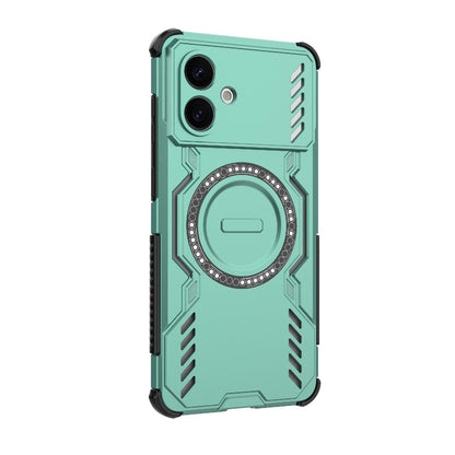 Samsung Galaxy S26 Edge 5G Butterfly Armor MagSafe Magnetic Ring Shockproof Protective Phone Case with Stand
