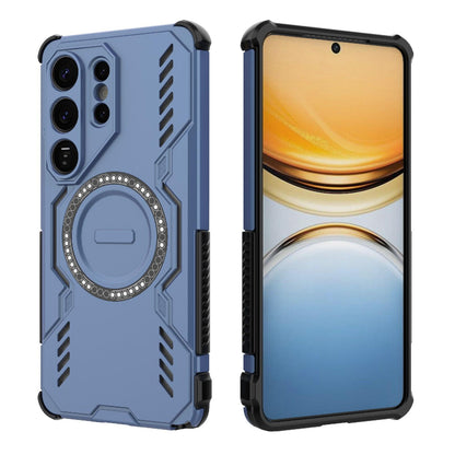 Samsung Galaxy S26 Ultra 5G Butterfly Armor MagSafe Magnetic Ring Shockproof Protective Phone Case with Stand
