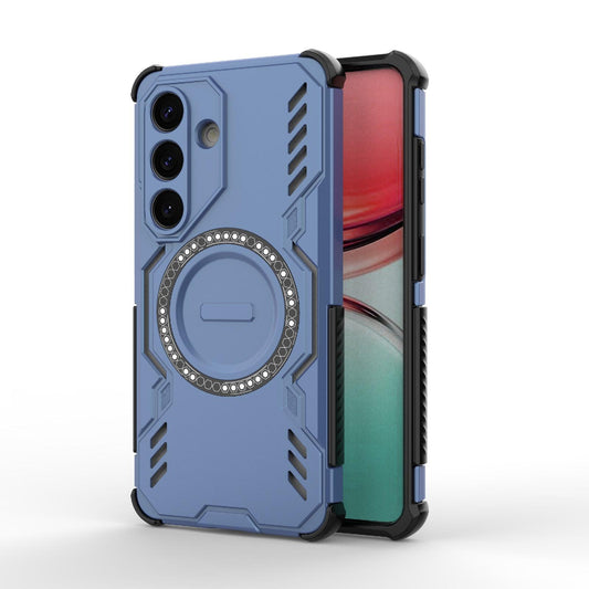 Samsung Galaxy S26 5G Butterfly Armor MagSafe Magnetic Ring Shockproof Protective Phone Case with Stand