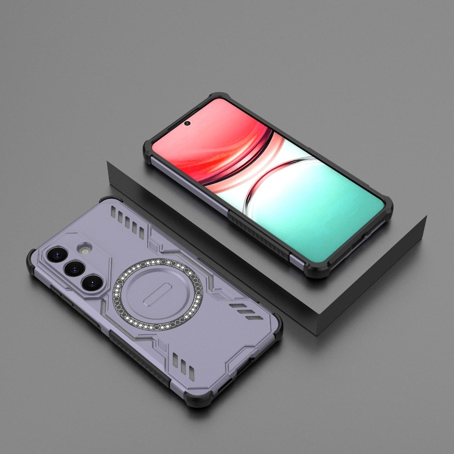 Samsung Galaxy S26 5G Butterfly Armor MagSafe Magnetic Ring Shockproof Protective Phone Case with Stand