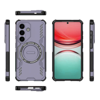 Samsung Galaxy S26 5G Butterfly Armor MagSafe Magnetic Ring Shockproof Protective Phone Case with Stand