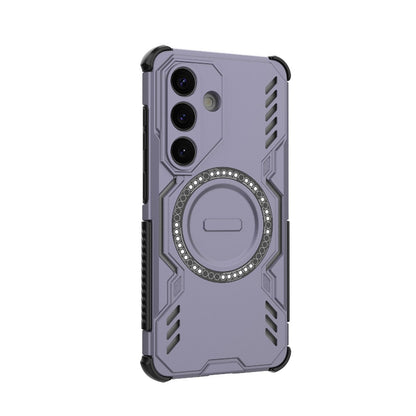 Samsung Galaxy S26 5G Butterfly Armor MagSafe Magnetic Ring Shockproof Protective Phone Case with Stand
