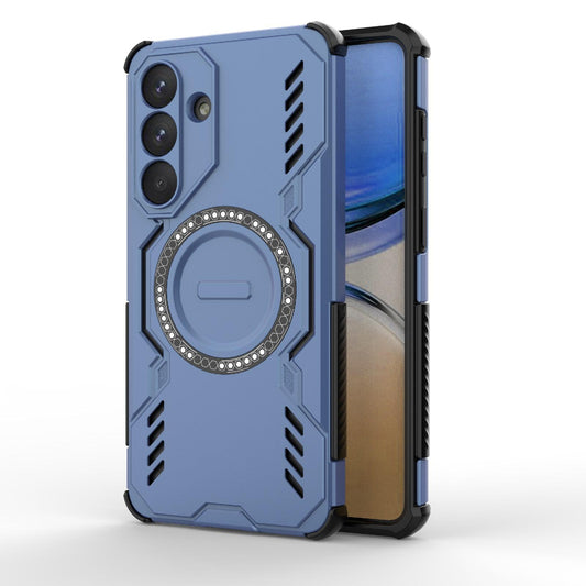 Samsung Galaxy S26+ 5G Butterfly Armor MagSafe Magnetic Ring Shockproof Protective Phone Case with Stand