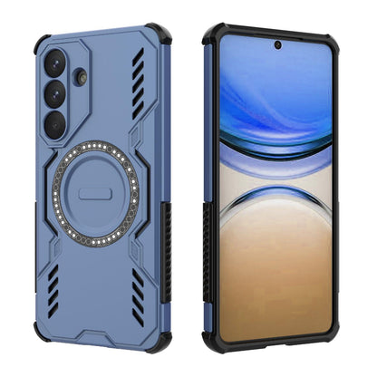 Samsung Galaxy S26+ 5G Butterfly Armor MagSafe Magnetic Ring Shockproof Protective Phone Case with Stand