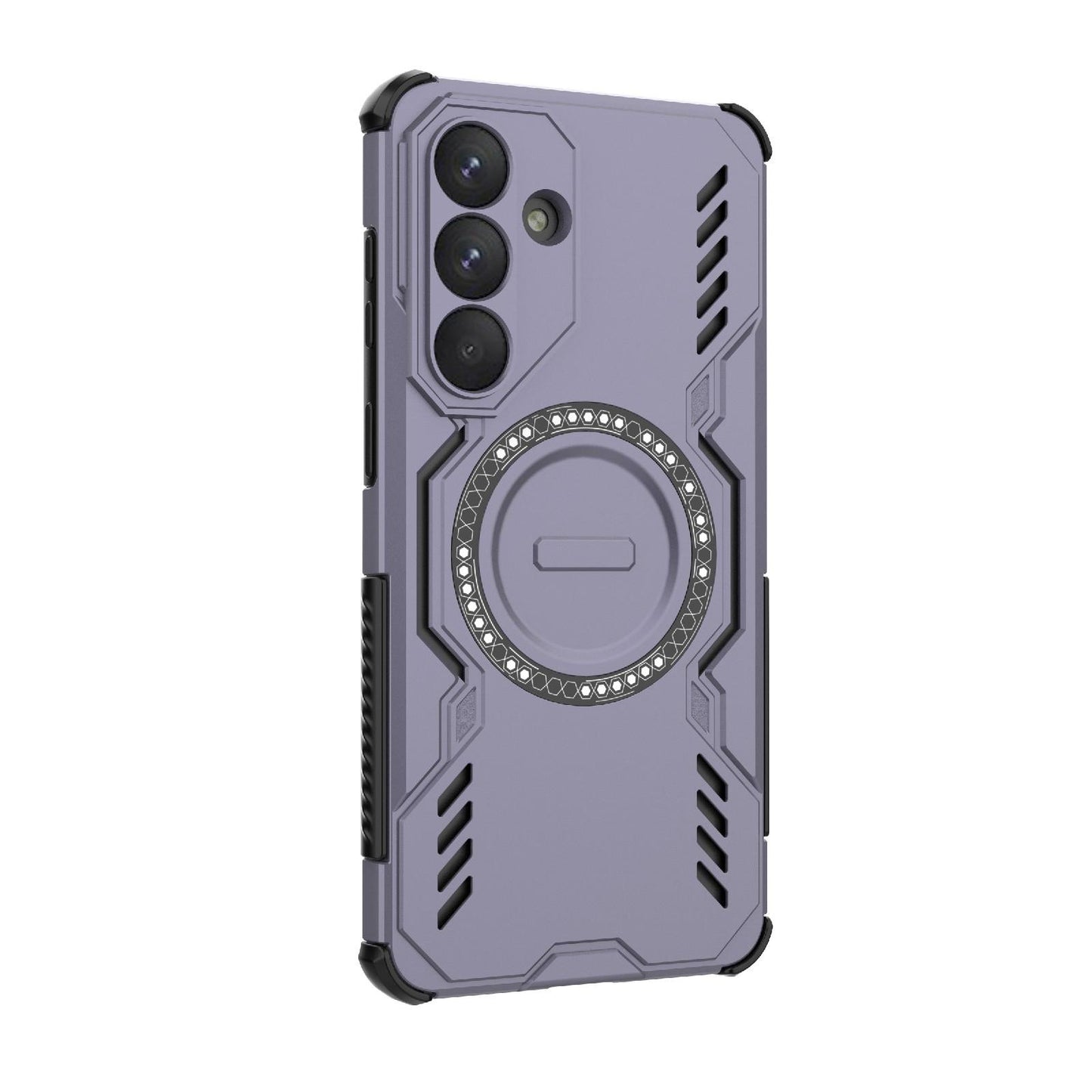 Samsung Galaxy S26+ 5G Butterfly Armor MagSafe Magnetic Ring Shockproof Protective Phone Case with Stand