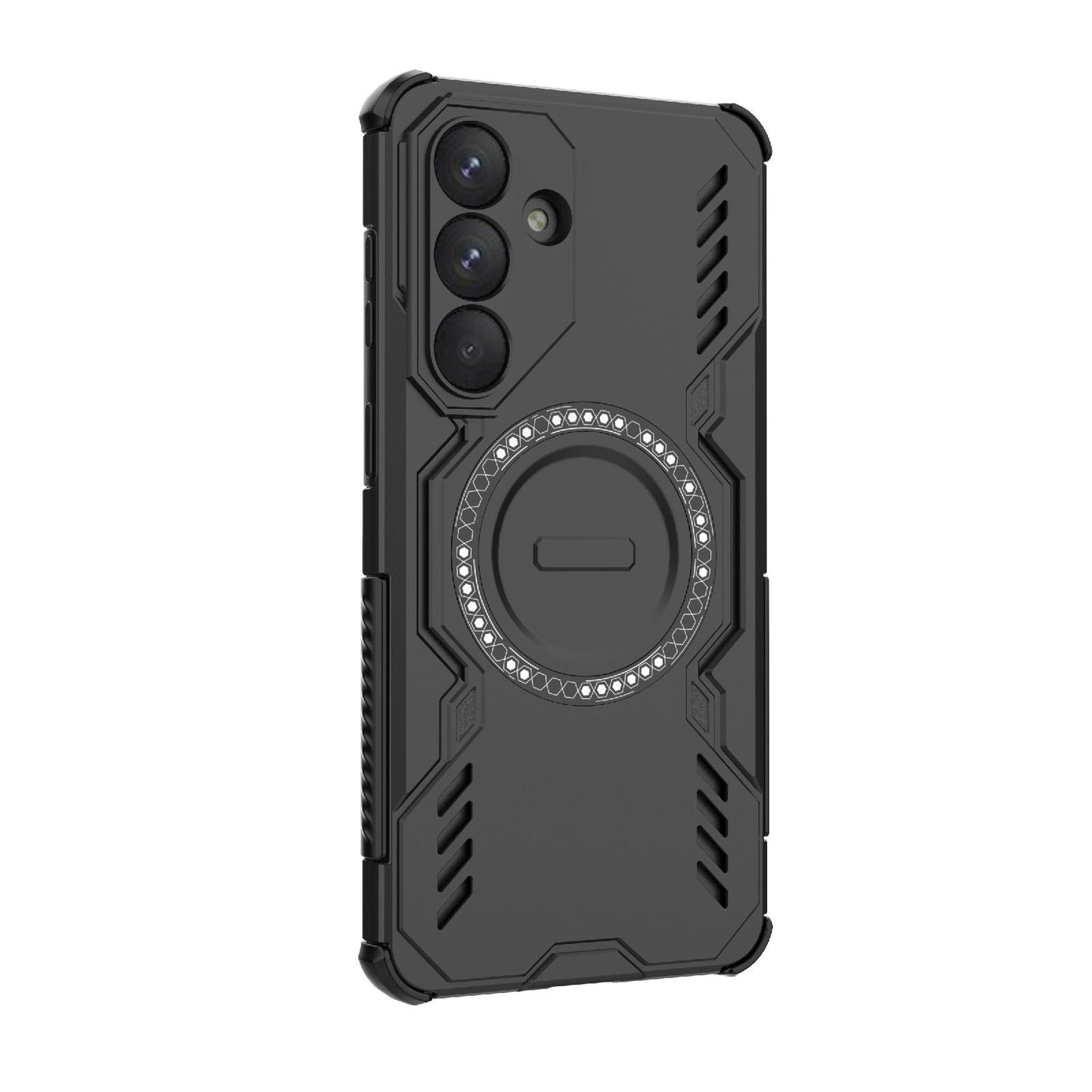 Samsung Galaxy S26+ 5G Butterfly Armor MagSafe Magnetic Ring Shockproof Protective Phone Case with Stand