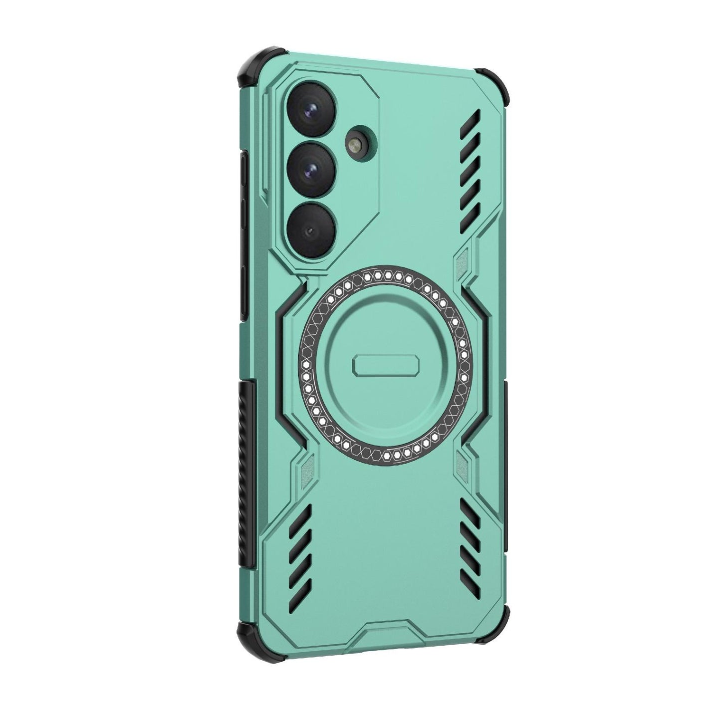Samsung Galaxy S26+ 5G Butterfly Armor MagSafe Magnetic Ring Shockproof Protective Phone Case with Stand