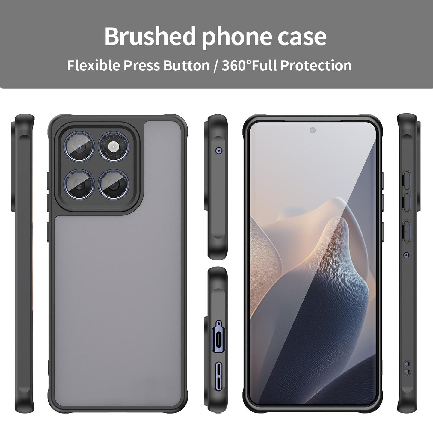 Motorola Edge 60 Fusion TPU Hybrid PC Frosted Phone Case with Durable Scratch, Dirt & Wear Protection, Precise Cutouts, Lightweight Easy-Fit Slim Cover