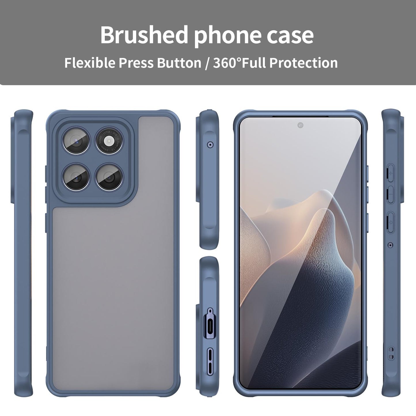 Motorola Edge 60 Fusion TPU Hybrid PC Frosted Phone Case with Durable Scratch, Dirt & Wear Protection, Precise Cutouts, Lightweight Easy-Fit Slim Cover