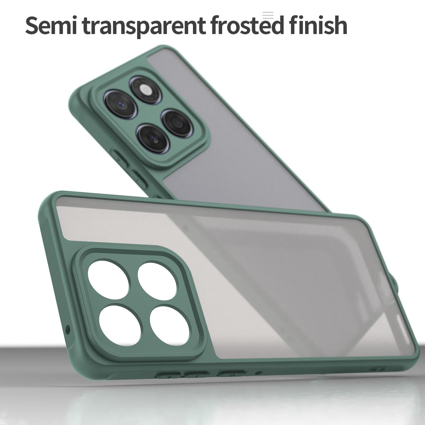Motorola Edge 60 Fusion TPU Hybrid PC Frosted Phone Case with Durable Scratch, Dirt & Wear Protection, Precise Cutouts, Lightweight Easy-Fit Slim Cover
