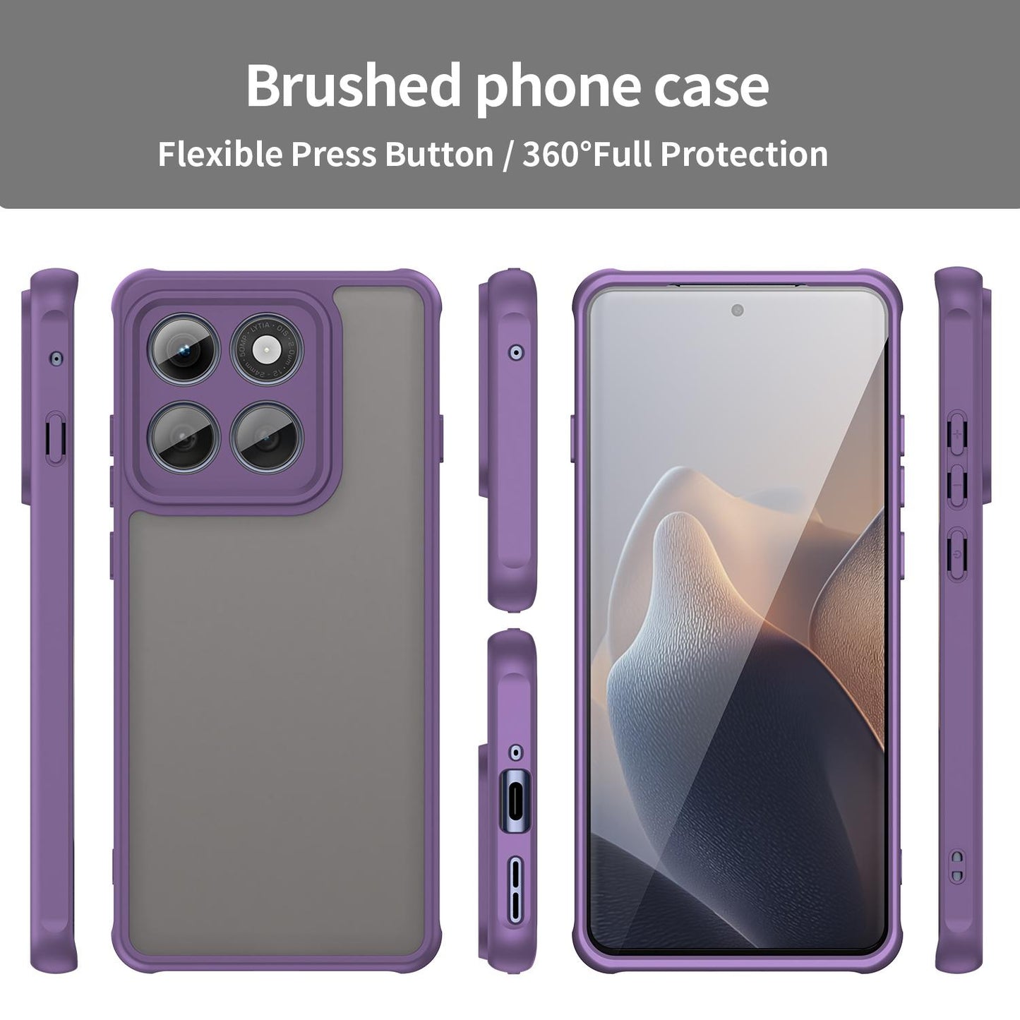 Motorola Edge 5G 2025 TPU Hybrid PC Frosted Phone Case with Durable Scratch, Dirt & Wear Protection, Precise Cutouts, Lightweight Easy-Fit Slim Cover