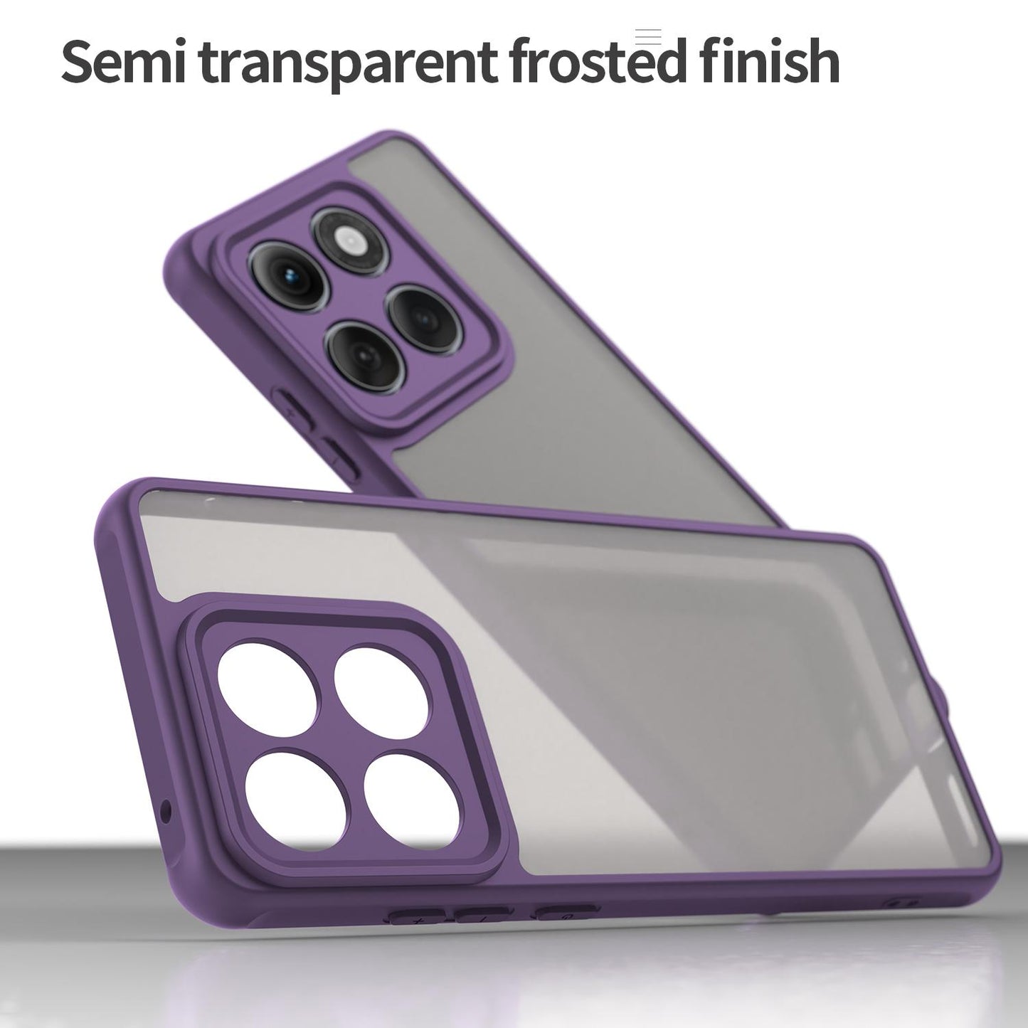 Motorola Edge 5G 2025 TPU Hybrid PC Frosted Phone Case with Durable Scratch, Dirt & Wear Protection, Precise Cutouts, Lightweight Easy-Fit Slim Cover