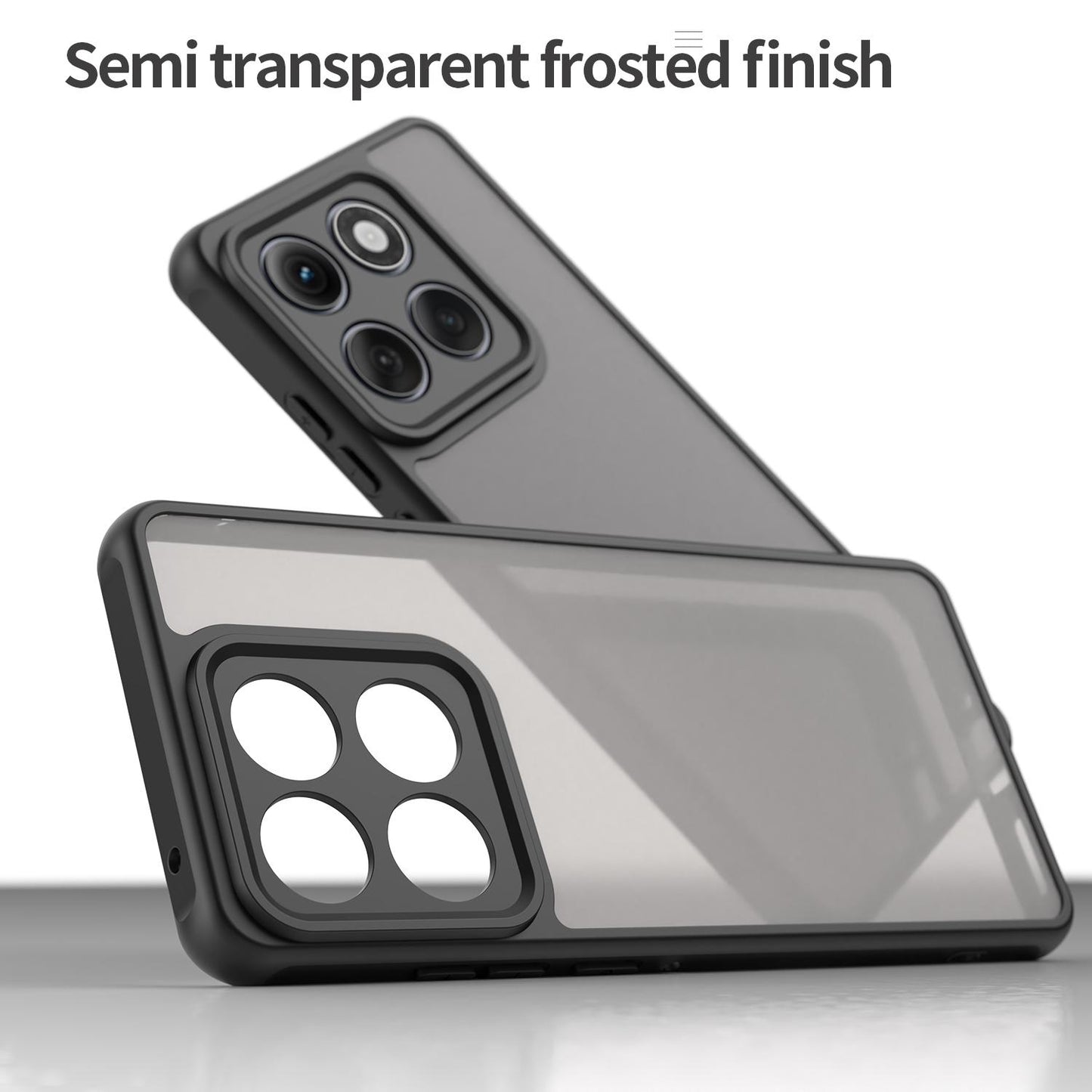 Motorola Edge 60 Pro TPU Hybrid PC Frosted Phone Case with Durable Scratch, Dirt & Wear Protection, Precise Cutouts, Lightweight Easy-Fit Slim Cover