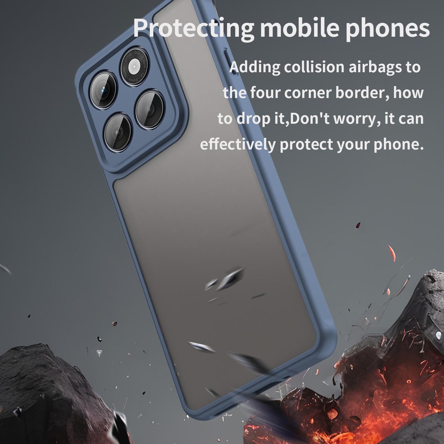 Motorola Edge 60 Pro TPU Hybrid PC Frosted Phone Case with Durable Scratch, Dirt & Wear Protection, Precise Cutouts, Lightweight Easy-Fit Slim Cover