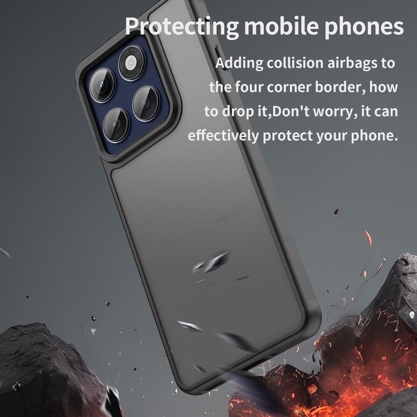 Motorola Edge 60s Pro 5G TPU Hybrid PC Frosted Phone Case with Durable Scratch, Dirt & Wear Protection, Precise Cutouts, Lightweight Easy-Fit Slim Cover