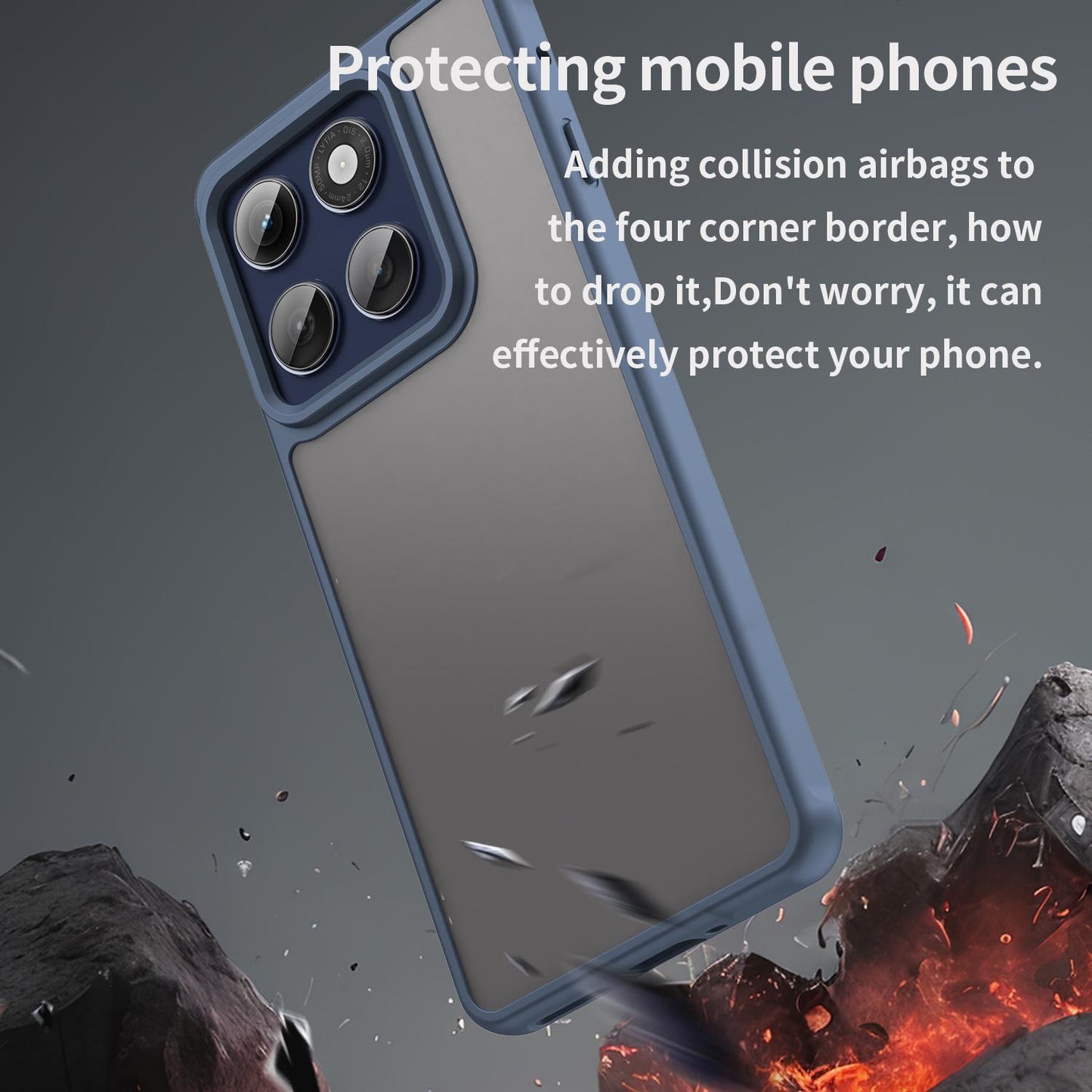 Motorola Edge 60s Pro 5G TPU Hybrid PC Frosted Phone Case with Durable Scratch, Dirt & Wear Protection, Precise Cutouts, Lightweight Easy-Fit Slim Cover